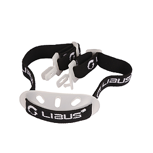 Jugular De Tecido Duas Pontas 15mm C/ Peça De Queixo Libus