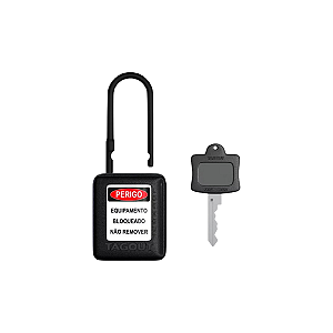 Cadeado Preto Plástico P/ Bloqueio 40/38 Tagout- CP140CD