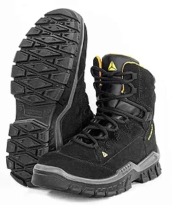 Botina De Segurança Delta Rio II Nobuck Preta Biq. PVC - CA 45485