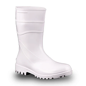 Bota De PVC Bracol BPC Curta (28Cm) Branca - CA 37456