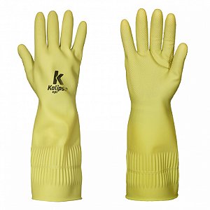 Luva De Segurança Kalipso Maiorca Látex Ranhurada - CA 45045