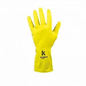 Luva De Segurança Kalipso Látex Light Amarela - CA 38090