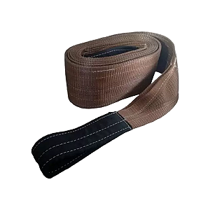 Cinta De Elevação De Carga Sling 6Ton X 6Metros (Marrom) Fita Cabo