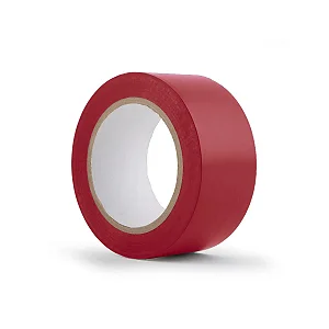 Fita Adesiva Vermelha Para Demarcação De Solo 48MM X 30CM