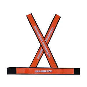 Colete Refletivo Tipo (X) Brascamp Laranja