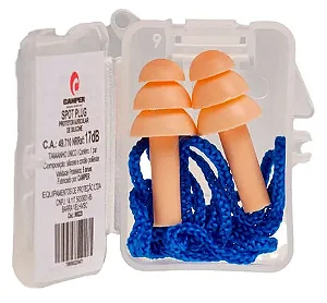 Protetor Auricular De Silicone C/ Cordão Camper - CA 49710