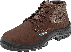 Botina De Segurança Marluvas 50B26 Nobuck C/ Cadarço Biq. PVC - CA 13808