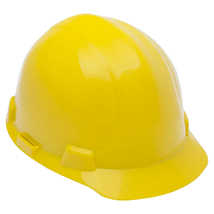 Capacete De Proteção Ultra Master MI C/ Carneira Amarelo - CA 12354