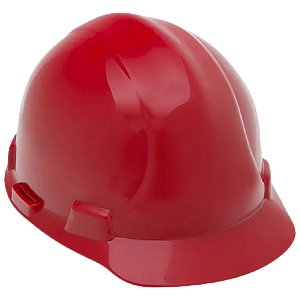 Capacete De Proteção Ultra Master MI C/ Carneira Vermelho - CA 12354