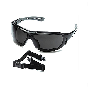 Óculos De Segurança Com Vedação Steelflex Roma Fumê (Cinza) - CA 40903