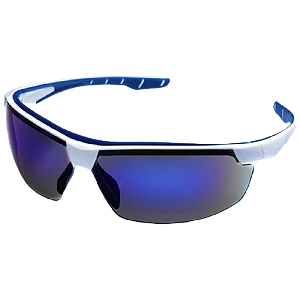 Óculos De Segurança Steelflex Neon Azul Espelhado - CA 40906