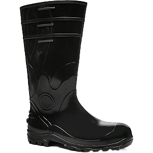 Bota De PVC Bracol Longa BPL C/ Forro S/ Bico De Aço Preto - CA 37750