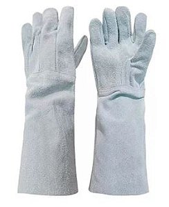 Luva De Segurança JVSEG De Raspa Cano Longo 20CM - CA 42681