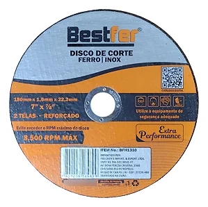 Disco De Corte Bestfer 7 x 1.6mm x 7/8
