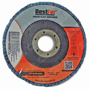 Disco Flap Bestfer 4.1/2 x 7/8 GR80 BFH0636