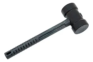 Marreta De Borracha Preta Roma 80mm