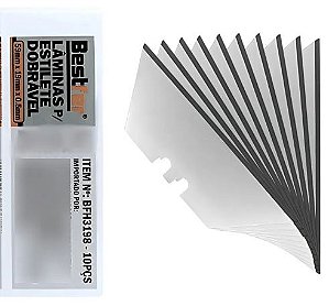 Lâmina Para Estilete Trapezoidal Bestfer com 10 pçs 18mm