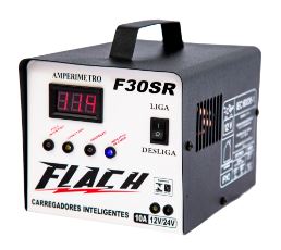 Carregador Bateria Flach 10A F30SR 12/24V Bivolt