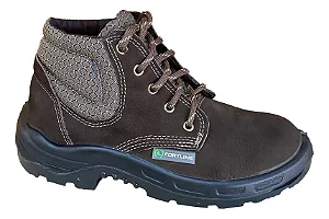 Botina Fortline BCN Nob. Café - Biqueira De PVC