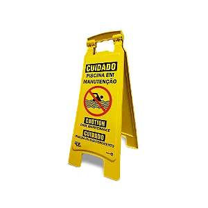 Cavalete 27x65 - Piscina em Manutenção