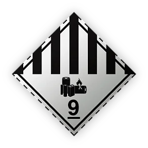 Placa PVC Simbologia 30x30 - Substâncias Perigosas 9