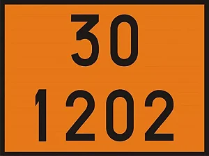 Placa PVC Numerologia 30x40 - 30 1202