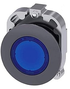 FRONT BOTAO ILUMINADO REDONDO, AZUL 30MM - 3SU1061-0JA50-0AA0