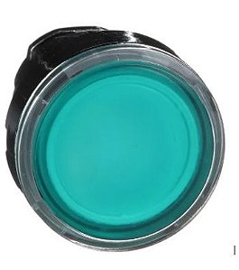 ZB4BW333 - CABEÇOTE PARA BOTÃO 22MM METÁLICO LUM LED VERDE