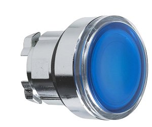 ZB4BW363 - CABEÇOTE PARA BOTÃO 22MM METALICO LUM LED AZUL