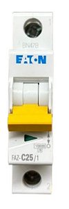 FAZ6-C25/1-SA - MINIDISJUNTOR CURVA C 25 A 10KA - MONOPOLAR