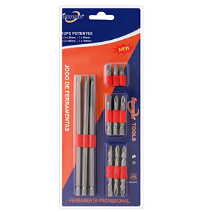 Jogo de Ponteiras para Ferramentas - 12 Peças Profissionais