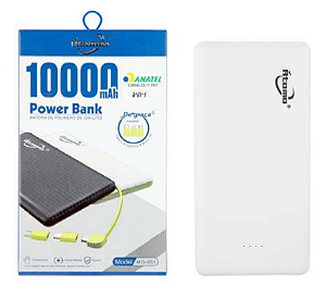 PowerBank 10.000 mAh Átomo - Bateria Portátil de Polímero de Lítio
