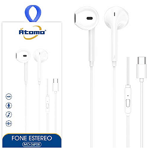 Fone de Ouvido Estéreo Type C Átomo