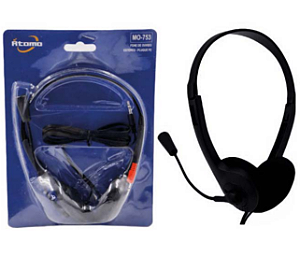 Fone Headset Microfone Gamer Atomo MO-753