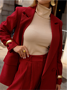 Blazer Alfaitaria Com Lapela Viscose