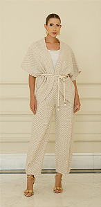 Kimono Tecido Casinha de Abelha