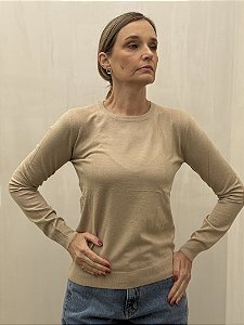 Blusa Retilínea Gola Redonda