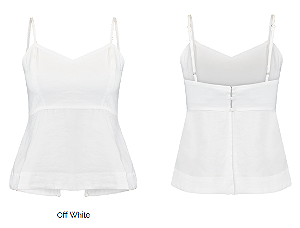 Blusa De Alça Viscose Sarjada