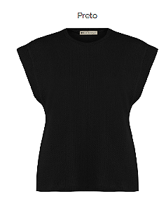Blusa Malha Sem Manga