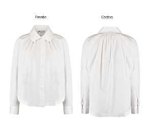 Camisa Tricoline Com Franzido