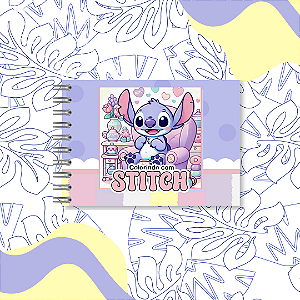 Caderno de Colorir Stitch Capa Dura A5