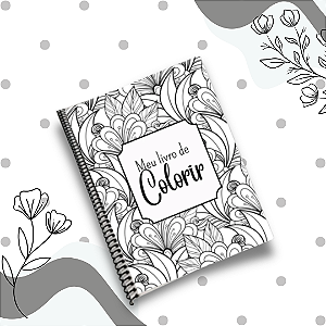 Caderno de Colorir - 80 Desenhos para Adultos Anti-Stress A4 21x30