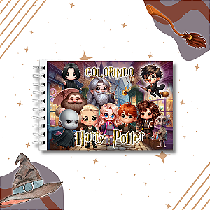 Caderno de Colorir Harry Potter A5 Capa Dura