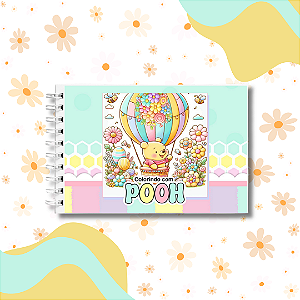 Caderno de Colorir Ursinho Pooh A5 Capa Dura
