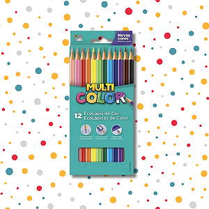 Lápis de Cor 12 Cores Multicolor
