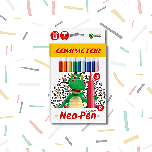 Canetinha Hidrocor Neopen 12 cores compactor