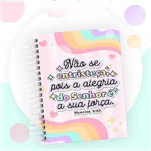 Caderno Devocional com Versículos Bíblicos - Neemias 8:10
