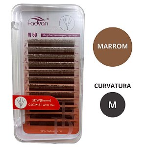 Fadvan 5D W - MARROM - Curvatura M