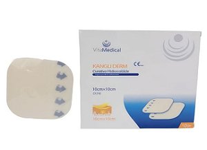 Curativo Hidrocoloide Extra Fino 10x10cm Kangli Derm Vitamedical