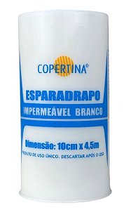 Esparadrapo Impermeavel branco 10cm x 4,5m Copertina